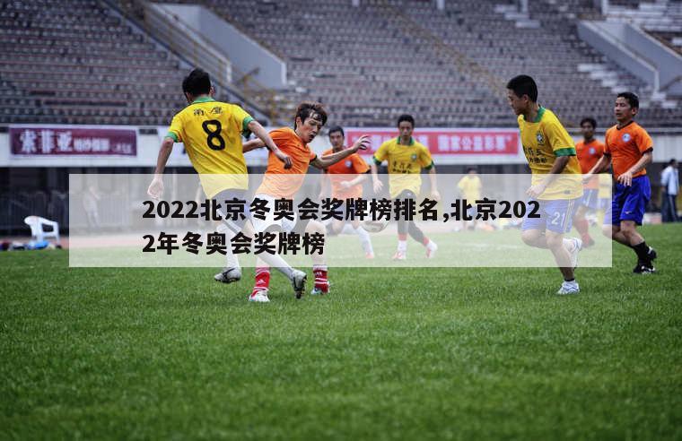 2022北京冬奥会奖牌榜排名,北京2022年冬奥会奖牌榜