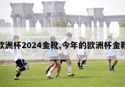 欧洲杯2024金靴,今年的欧洲杯金靴