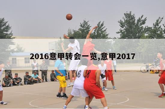 2016意甲转会一览,意甲2017